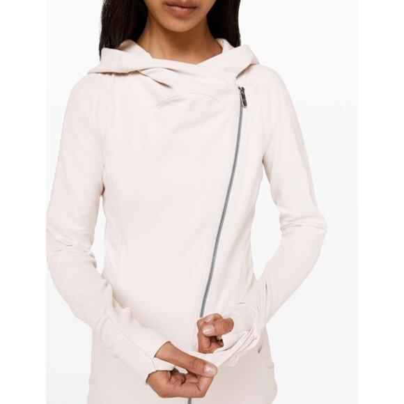 Lululemon Every Journey Hoodie Light Chrome Women's 6 Pockets EUC W3CHOS - Picture 1 of 14